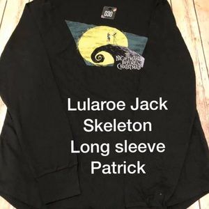 Lularoe  Jack Skeleton Large long sleeve Patrick